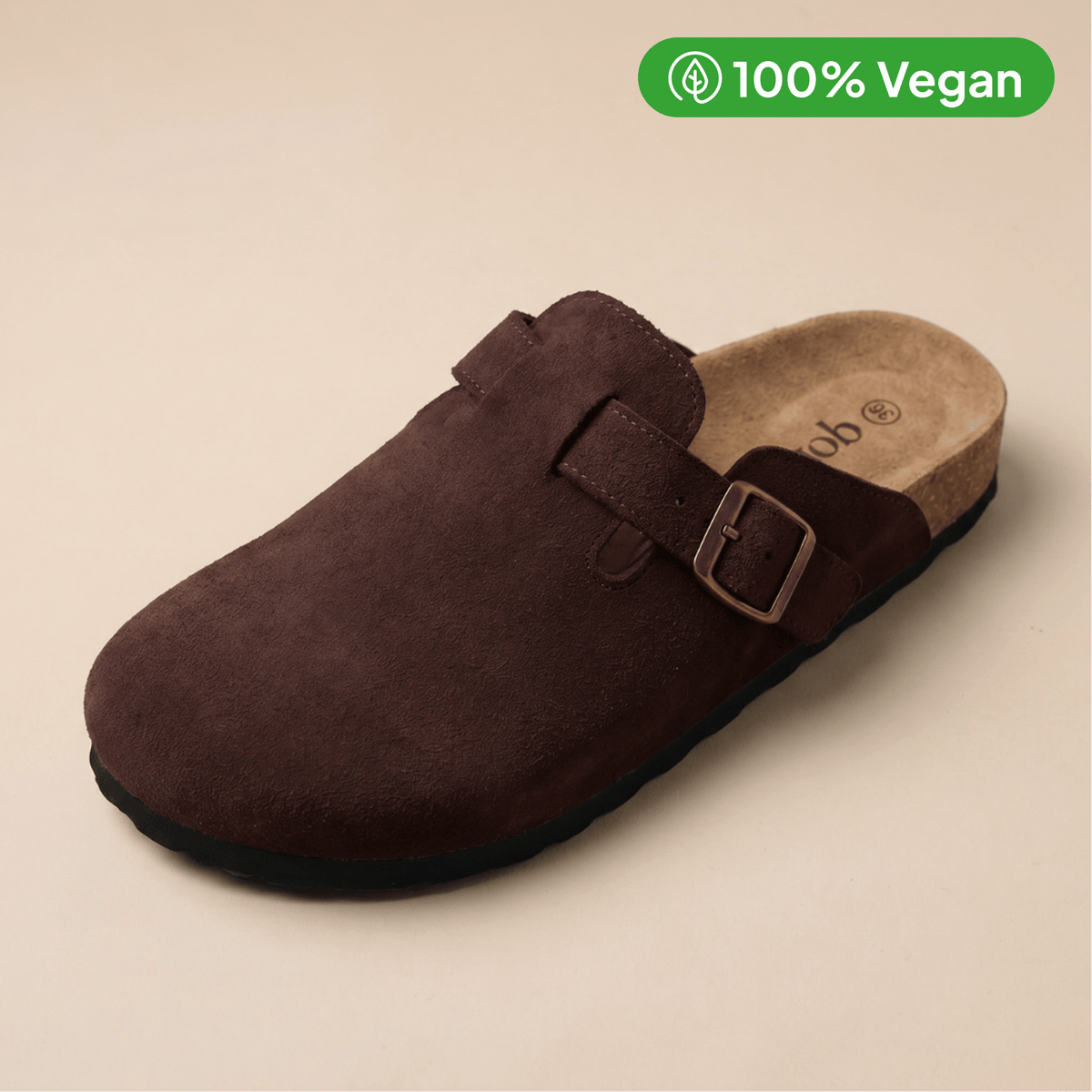 100% Vegan Suede Clogs by Qonfrt