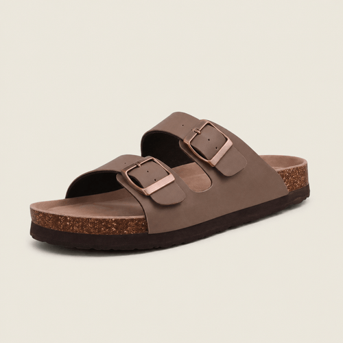 Summer Cork Sandals by Qonfrt