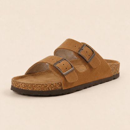 Premium Genuine Suede Sandals by Qonfrt