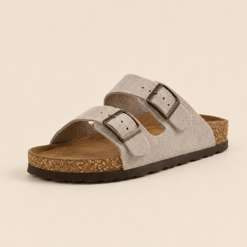 Premium Genuine Suede Sandals by Qonfrt