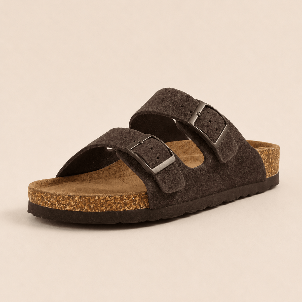 Premium Genuine Suede Sandals by Qonfrt