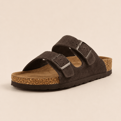 Premium Genuine Suede Sandals by Qonfrt