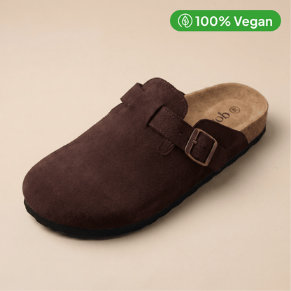 100% Vegan Suede Clogs by Qonfrt