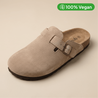 100% Vegan Suede Clogs by Qonfrt