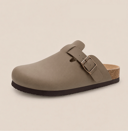 Smooth Vegan Leather Clogs by Qonfrt