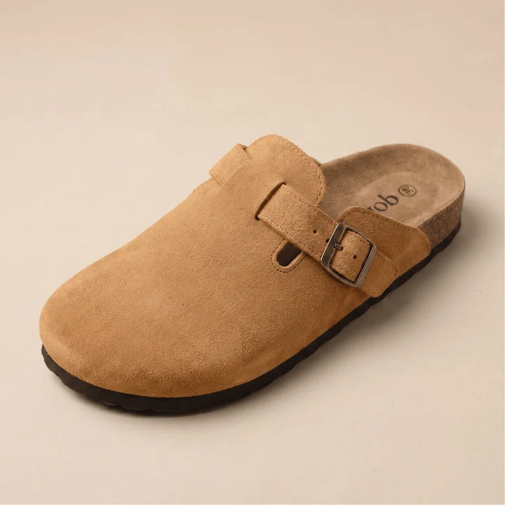 Genuine Suede Clogs by Qonfrt
