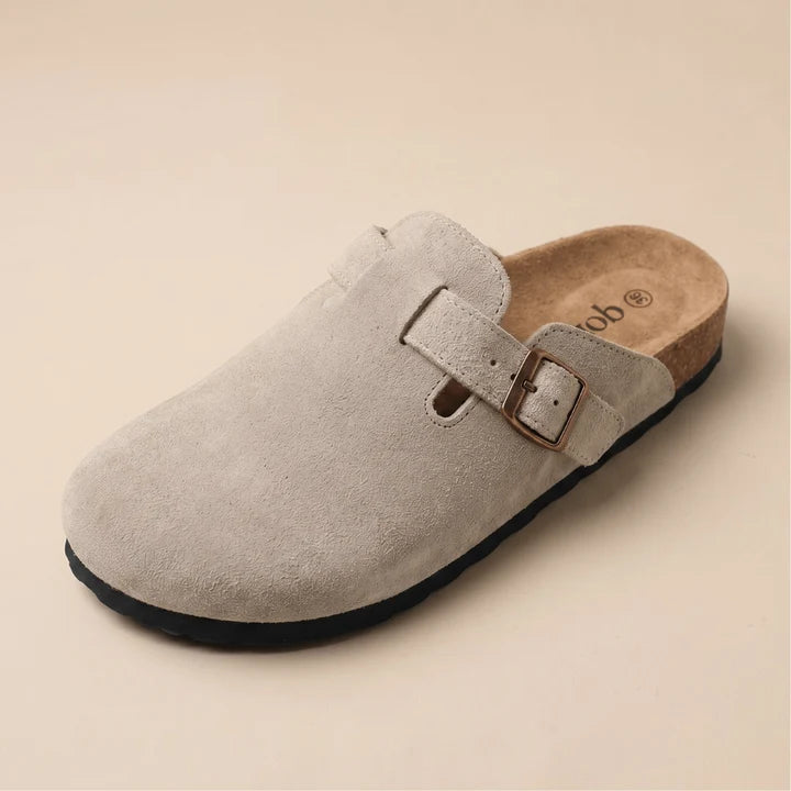 Genuine Suede Clogs by Qonfrt