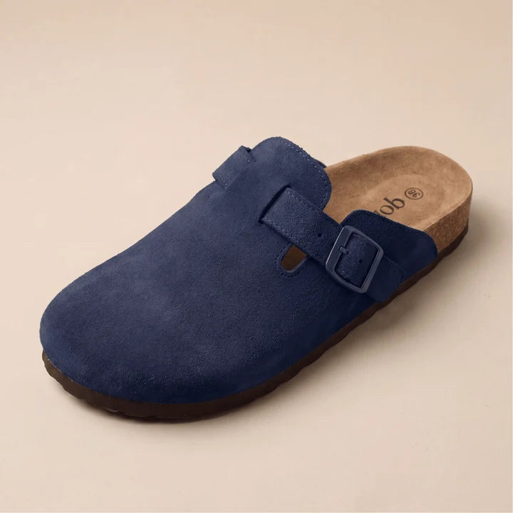 Genuine Suede Clogs by Qonfrt